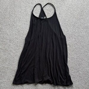 Black Women's Racerback Swim Cover Dress